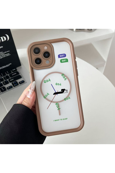 Hontinga iPhone 16 Pro Compatible Transparent Magsafe Wireless Corner Silicon...