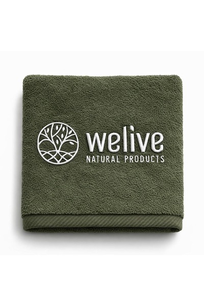 Welive Embroidered 50X90 Bamboo Towel