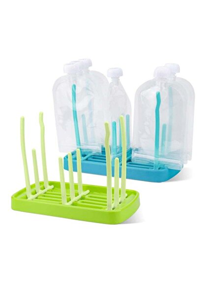 Arabest 2 PCS Reusable Plastic Drying Rack, for Toddlers/Kids Food Storage