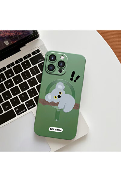 Hontinga حافظة هاتف من السيليكون الناعم متوافقة مع هاتف iPhone 15 Pro من Mags...