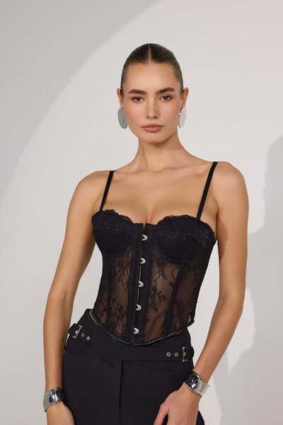 NOK İSTANBUL Black Muse Corset Black