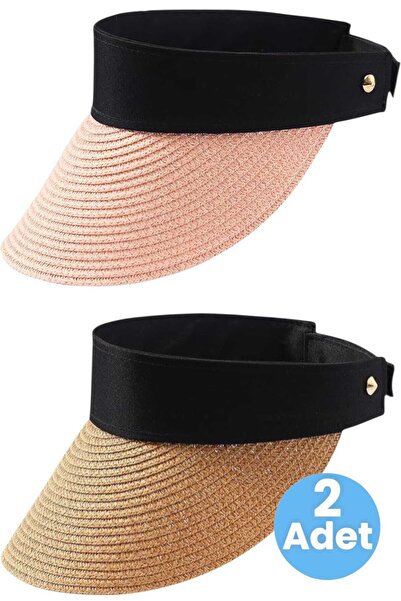 Mood Agenda Pălărie de plajă reglabilă pentru femei, vara protecție solară Se...