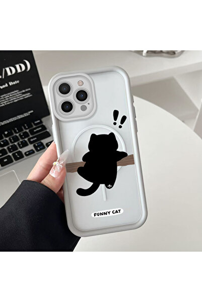 Hontinga حافظة هاتف من السيليكون الشفاف بنمط القطط متوافقة مع هاتف iPhone 14 ...