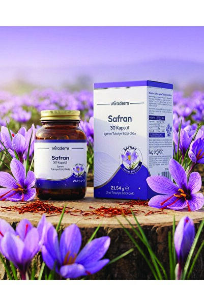 MİRADERM PHARMA Safran Extract 30 Capsules