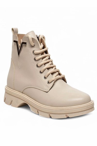 Bluefeet Gls Beige Fur Lined Leather Women's Boots & Booties