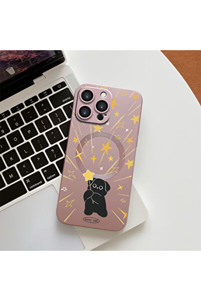 Hontinga حافظة هاتف من السيليكون الناعم متوافقة مع هاتف iPhone 15 Pro بنمط ال...