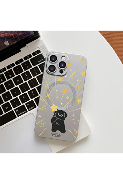 Hontinga حافظة هاتف من السيليكون الناعم متوافقة مع هاتف iPhone 14 Pro بنمط قط...