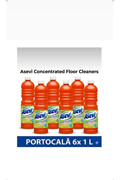 ASEVI Soluție pardoseli concentrată portocală 6 × 1 L