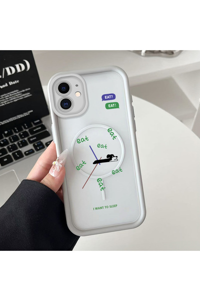 Hontinga iPhone 11 Compatible Transparent Magsafe Wireless Corner Silicone Ph...