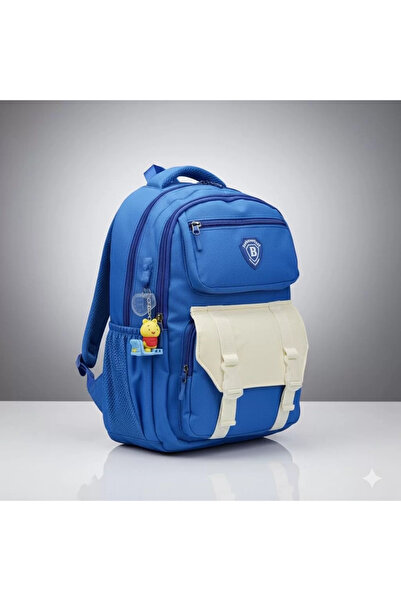 Elegance 0120 Blue Korean Style Unisex Primary School Children's Backpack Bag I