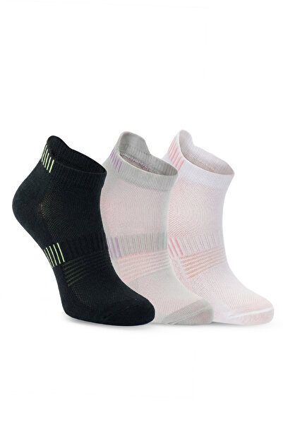 Slazenger Șosete de damă JALIA, pachet de 3, negre/gri