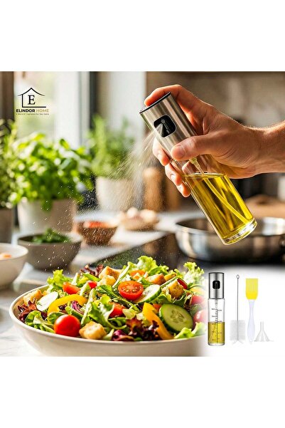 Elindor Pulverizator de ulei ®, Oliviera 100ml, sticlă dozatoare multifuncțio...