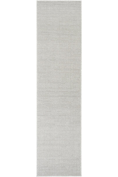 Cool Halı Mizoni Gri Düz Renk İskandinav Yolluk Yumuşak Bukleli Uzun Özel Ölç...