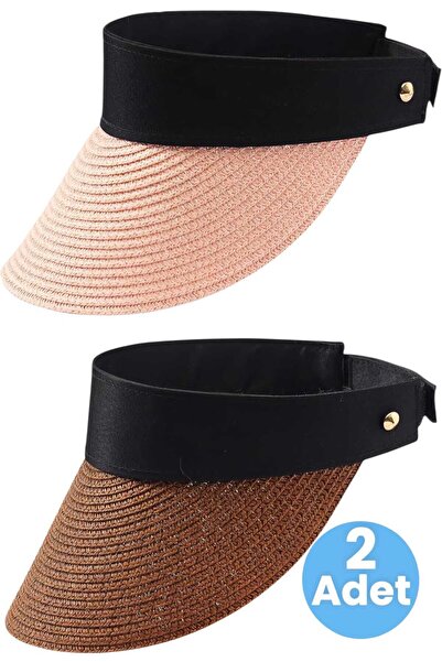 Uniquetrenders Pălărie de plajă reglabilă pentru femei, vara protecție solară...