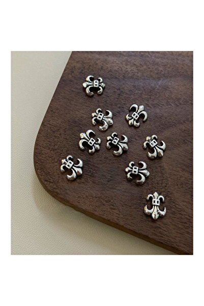 delis 3D Marquise Nail Art Decoration, Silver