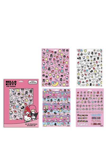 Hello Kitty Комплект от 300 розови стикера
