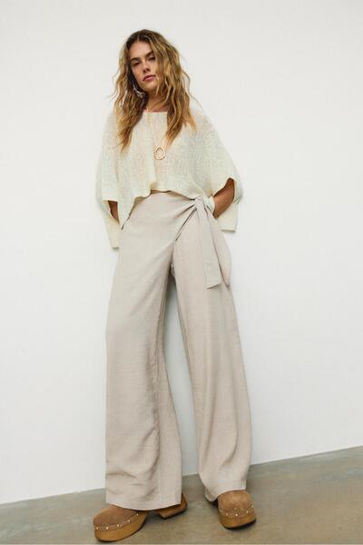 Stradivarius Flowing sarong trousers