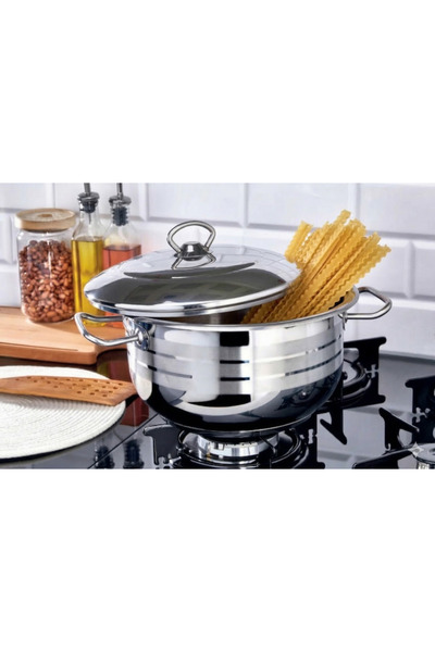 PoloChef Harmoni 34 cm Stainless Steel Leather N Pot - Induction Base