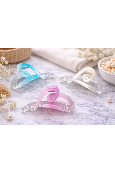 Srctech Set de 3 catarame colorate transparente - 11 CM