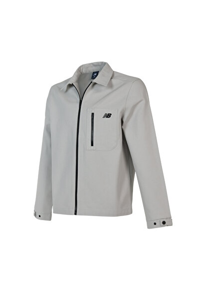 New Balance Nb Lifestyle Men Jacket Men's Gray Coat - Mnj1626