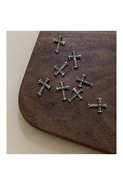 delis 3D Marquise Nail Art Decoration, Silver