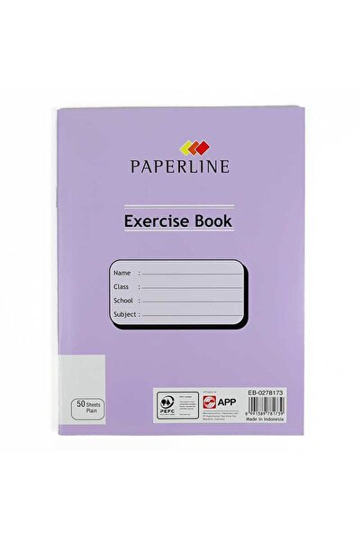 Paperline P/LINE EXERCISE PLAIN BOOK 50S