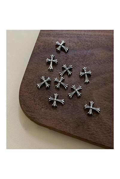 delis 3D Marquise Nail Art Decoration, Silver