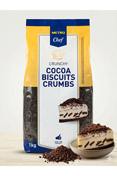 Metro Chef Kakaolu Bisküvi Parçaları 1 kg (Oreo Crumb Lezzeti)