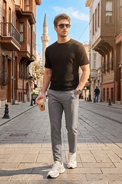 Buratti قصة ضيقة بنطلون رجالي ذو خصر عادي وأرجل مدببة 6843649