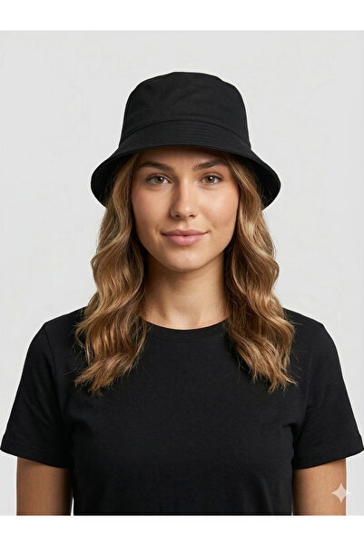 GONCA ŞAPKA Summer Bucket Model Cotton Gabardine Fabric Bucket Hat
