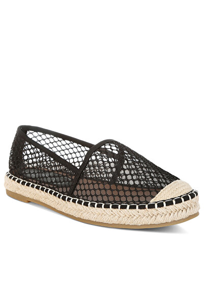 london Rag Women's Mesh Espadrille Loafers In Black
