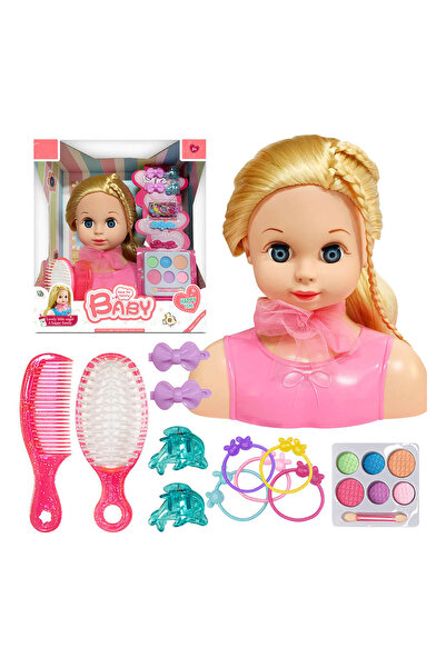 Toybox مجموعة ألعاب رأس الدمية للمكياج وتصفيف الشعر، مجموعة لعب للأطفال مع إك...