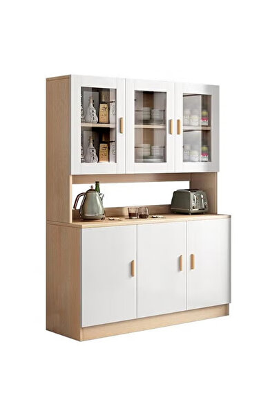 KEKE Large Minimalist Slate Sideboard Cabinet for Living Room or Kitchen Storage