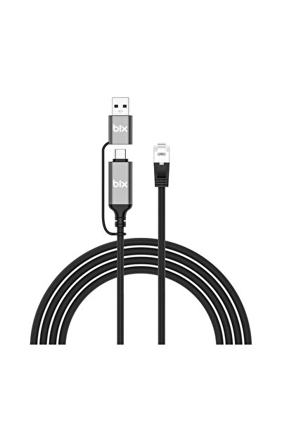 Bix Type-C & USB-A to RJ45 Ethernet Dönüştürücü 1000Mbps Gigabit Thunderbolt ...