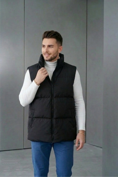 MontClup Erkek Şişme Yelek Ceket Regular puffer vest