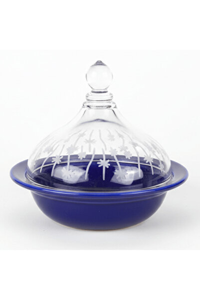 AKDC Ameco Blue Ceramic Mini Tajine Dish with Acrylic Lid