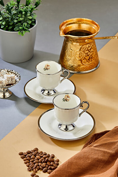 Cooker طقم فناجين قهوة من البورسلين لشخصين 90 مل من لافين CKR3866