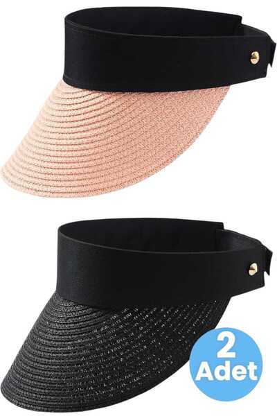 Uniquetrenders Pălărie de plajă reglabilă pentru femei, vara protecție solară...