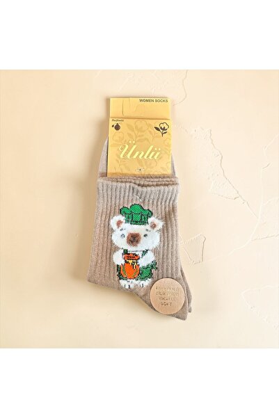 618 CONCEPT Animal Patterned Series Pam Cotton College Socks
