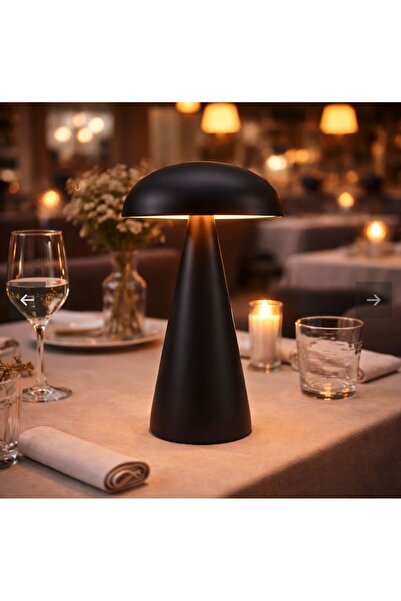 ACK LED Dokunmatik Mantar Metal Masa Lambası