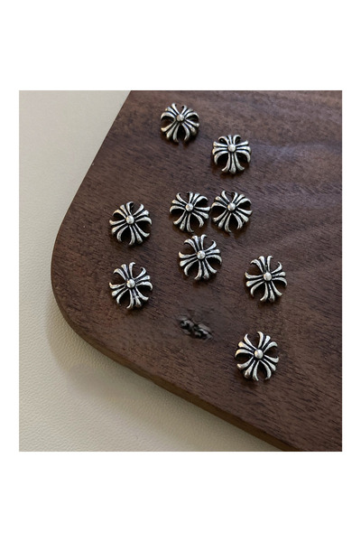 delis 3D Marquise Nail Art Decoration, Silver