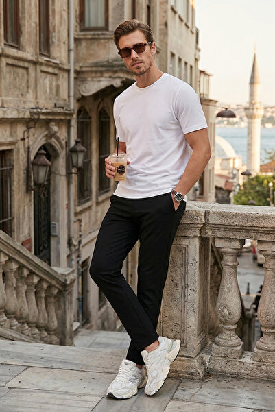 Buratti εφαρμοστό Ανδρικό παντελόνι με κανονική μέση και στενό τελείωμα πόδι,...