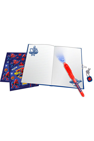 SPIDERMAN Jurnal secret cu pix 23,5x22x5 cm Roșu