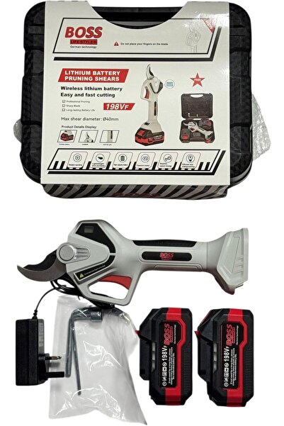 Generic BOSS Lithium Battery Pruning Shears, 198VF Wireless Electric, 40mm Ma...