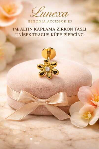 Begonia Accessories 316L Cerrahi Çelik Altın Kaplama Kararmaz Alerji Yapmaz Z...