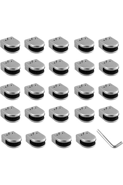 Nisorpa 24 قطعة من مشابك تثبيت الزجاج، مشابك زجاجية من الفولاذ المقاوم للصدأ ...