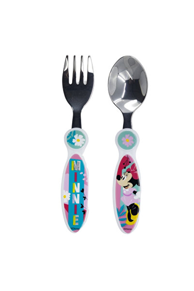 Minnie Mouse Set de 2 tacâmuri, furculiță și lingură pentru copii Minnie Mous...