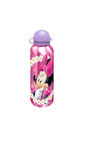 Minnie Mouse Sticlă de apă din aluminiu Wild Flower, 500 ml, roz