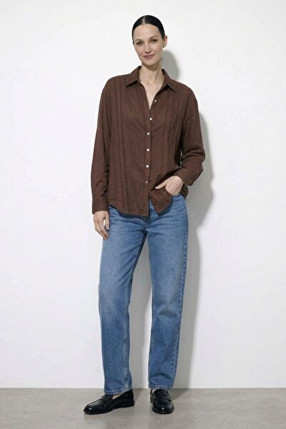 Shopping Shop Oversized Shirt Brown