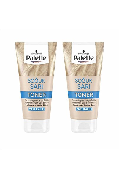 Schwarzkopf Palette Toner Soğuk Sarı 150 ml Turunculaşma karşıtı etki ile mük...